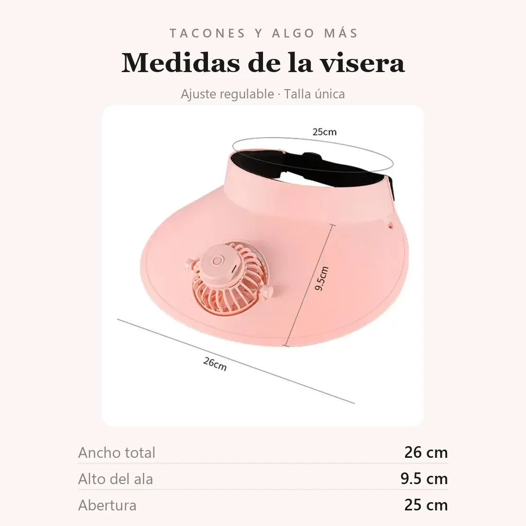 Medidas de la visera